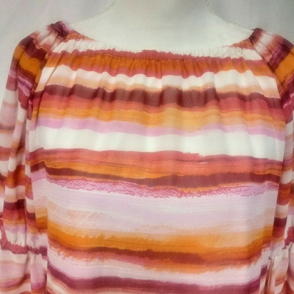 New Directions Multicolor Polyester Tunic Top - Picture 2 of 7